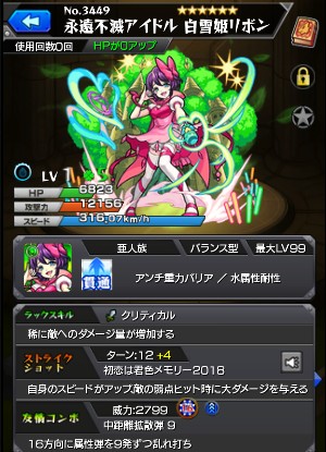 永遠不滅アイドル 白雪姫リボン